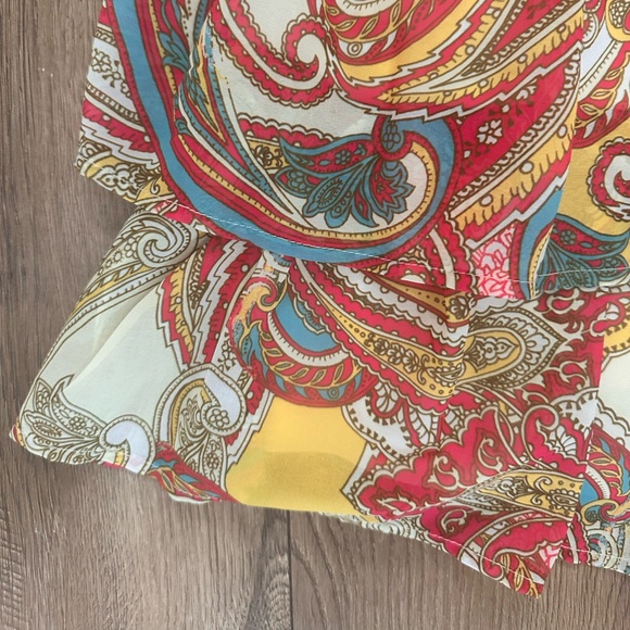 SANDS HARBOR WOVEN MINI DRESS Summer Dress Tired dress Paisley Dress - Picture 7 of 8